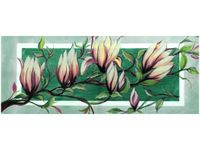 100X40CM SŁODYCZ MAGNOLII ZIELENI OBRAZ DREWNO