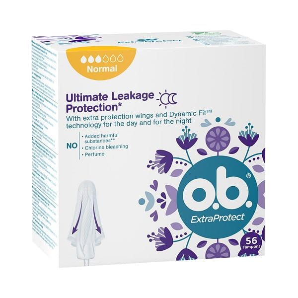 O.B. ExtraProtect Normal TAMPONY 56 sztuki zdjęcie 5