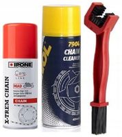 ZESTAW DO KONSERWACJI ŁAŃCUCHA IPONE 100 ML MANNOL 7904 400 ML SZCZOTKA