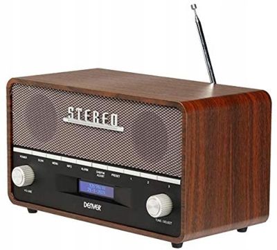 Radio DENVER DAB-36 Brązowy na Arena.pl