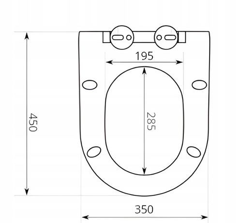 DESKA SEDESOWA TOALETOWA WC WOLNOOPADAJĄCA WYPINANA DUROPLAST do ROCA GAP na Arena.pl