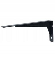 Czarny 35 cm wzmocniony wspornik stalowy, kątownik półki, konsoli,