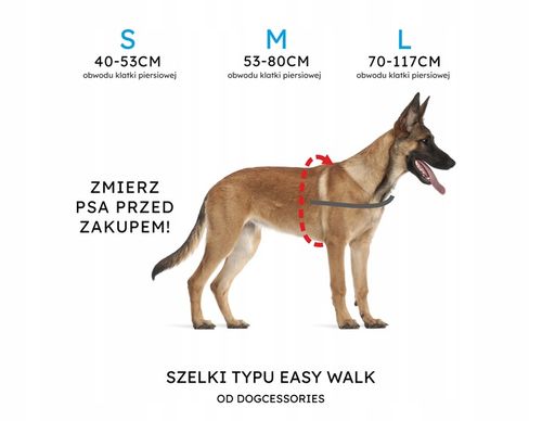 Szelki treningowe dla psa typu easy walk, ODBLASKI na Arena.pl
