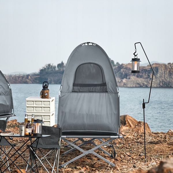 SoBuy Namiot Wodoodporny Leżak 1 Osoby Kempingowy Turystyczny OGS32-HG zdjęcie 10