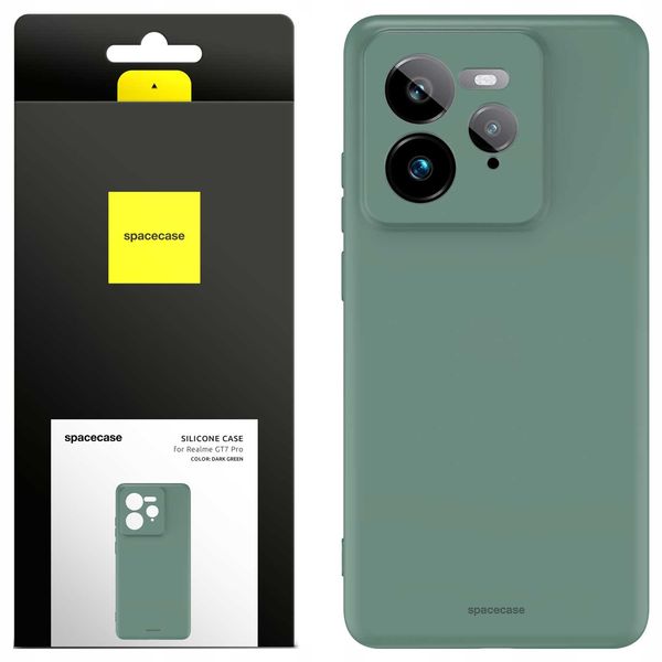 Spacecase Silicone Case 3.0 Realme Gt7 Pro Dark Green zdjęcie 1