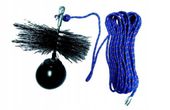 Zestaw do czyszczenia komina, wycior 200mm + kula 2,5kg + lina 15m