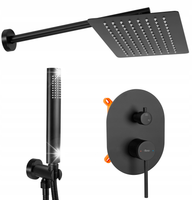 Zestaw Natryskowy OVAL Black Podtynkowy +BOX Rea