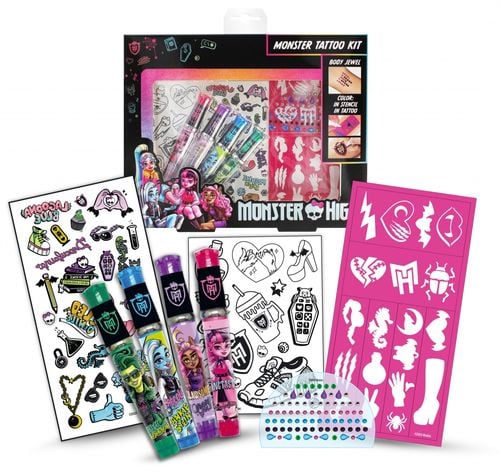 ND39_504895 MONSTER HIGH ZESTAW TATUAZY 24X20X3 P na Arena.pl