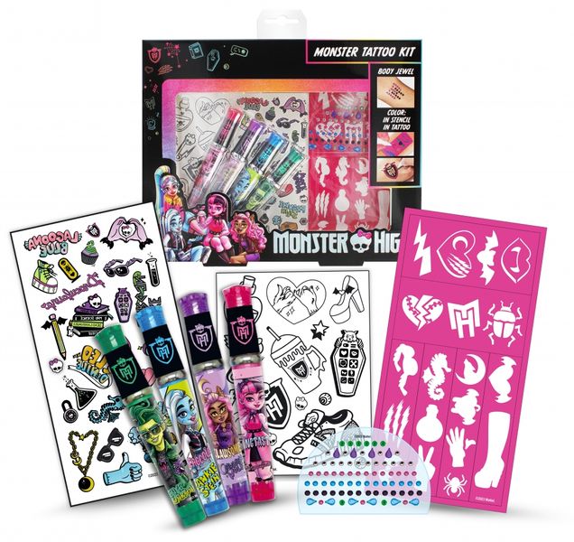 ND39_504895 MONSTER HIGH ZESTAW TATUAZY 24X20X3 P zdjęcie 2
