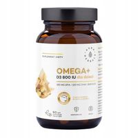 OMEGA + WITAMINA D3 Aura Herbals DLA DZIECI ODPORNOŚĆ ZDROWE ZĘBY 60 kaps.