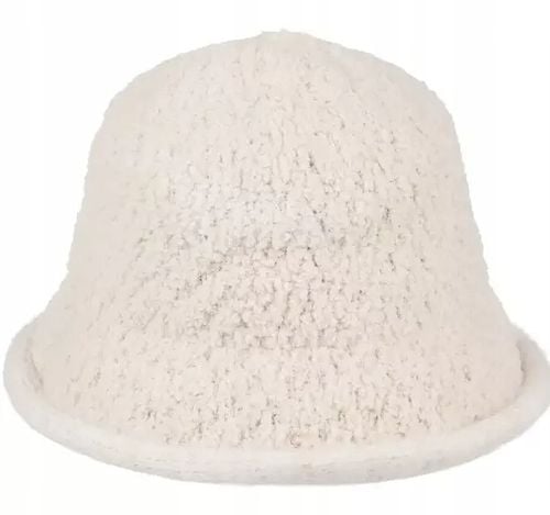 BUCKET HAT KAPELUSZ JESIEŃ ZIMA WIOSNA BOUCLE BUKLA BARANEK BEAR KOL na Arena.pl