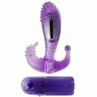 baile ripple liliowy - wielofunkcyjny stymulator z wibracjami, silikon
