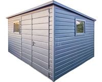 Schowek domek ogrodowy 4x3m brama dwuskrzydłowa 2x okno rynny TS759