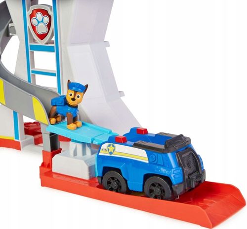 PSI PATROL DUŻA BAZA ZE ZJEŻDŻALNIĄ + CHASE FIGURKA I POJAZD RADIOWÓZ na Arena.pl