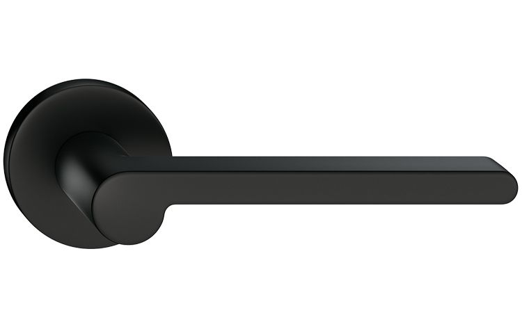 KLAMKA DRZWIOWA PREMIUM PANDORA R KOLOR CZARNY zdjęcie 2