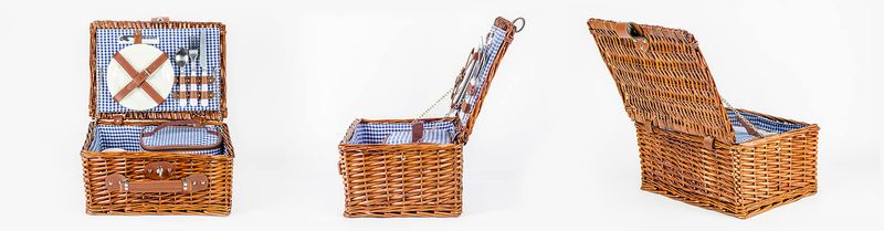 Kosz piknikowy koszyk wiklinowy zdjęcie 5