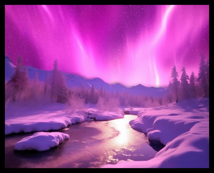 Plakat 50x40cm Aurora Nad Niebiem zdjęcie 2