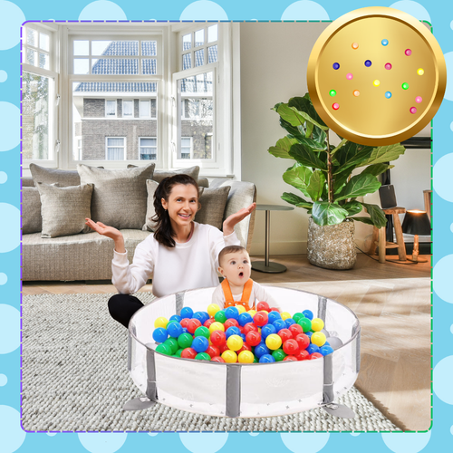 mata edukacyjna dla niemowląt interaktywna 4w1 słonik piłeczki maskotki na Arena.pl