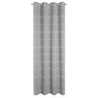 Firana ARCADIA 140x250 cm biała ze srebrnym deszczykiem i przelotkami