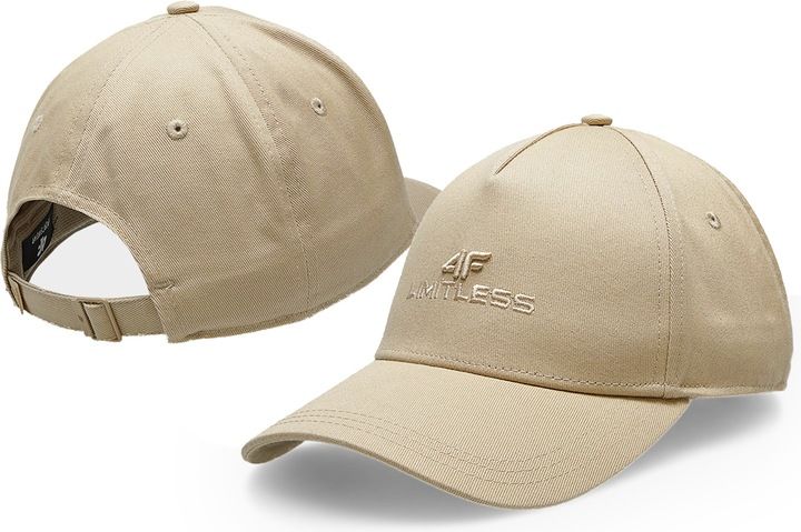 4F MĘSKA SPORTOWA CZAPKA Z DASZKIEM BEJSBOLÓWKA LIMITLESS BEŻ M zdjęcie 6