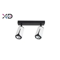kinkiet LED GU10 2x35W biały czarny IP20 do wnętrz