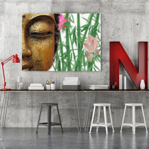 Obraz na płótnie - Canvas, Pół twarzy Buddy 2 90x60 na Arena.pl