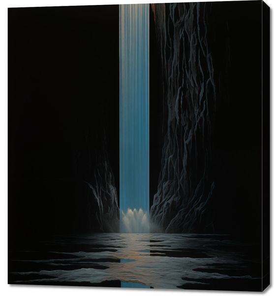 Obraz 90x100cm Wodospad Światła zdjęcie 1
