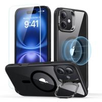 esr classic hybrid kickstand halolock magsafe & tempered glass iphone