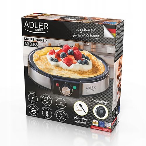 ELEKTRYCZNA NALEŚNIKARKA PATELNIA 1600W+ AKCESORIA na Arena.pl