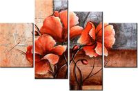 120CM 80CM ZEGAR 4 ELEM AUTORSKIE MAKI OBRAZ ŚCIENNY