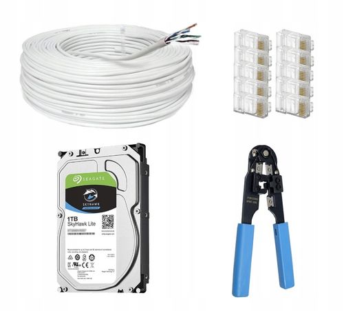 ZESTAW KAMER IP DO MONITORINGU DOMU 8 KAMER ZEWNĘTRZNE 5Mpx 1TB DVS SMART na Arena.pl