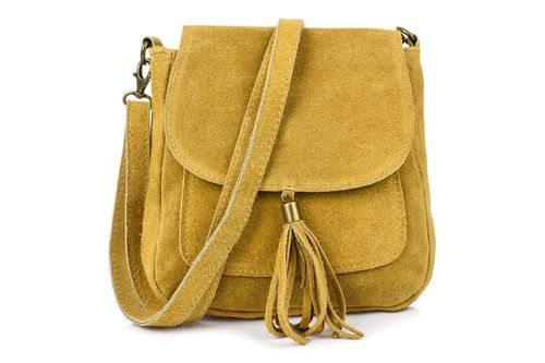 Torebka skórzana Damska Zamszowa Listonoszka retro X40 na Arena.pl