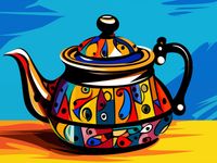 Plakat 100x75cm Może Herbatki?