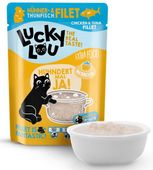 Karma dla kota bez cukru i zbóż Lucky Lou Kurczak i Tuńczyk w bulionie 70g