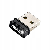 Adapter Karta Sieciowa Asus USB-N10 NANO B1 Wi-FI 4 (150Mb/s b/g/n) WPA