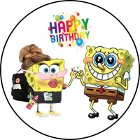 Opłatek na tort SpongeBob Kanciasto Głowy Postać Bajkowa