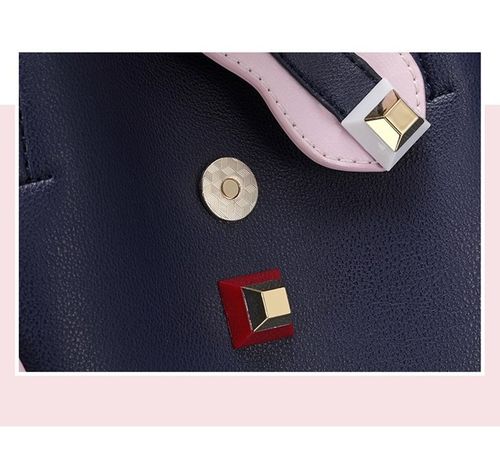 NUCELLE Stylowy granatowy shopper na Arena.pl