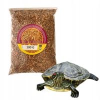 Naturalny Suszony Kiełż Syberyjski Gammarus Pokarm dla Żółwi Gadów 100g