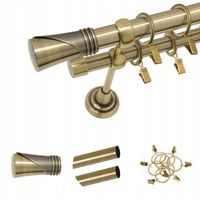 Karnisz modny dwie rurki 240 podwójny 25+19 FORTE