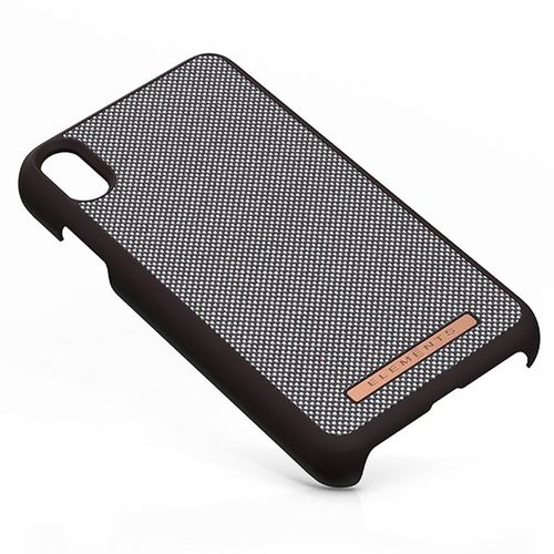 Materiałowe etui iPhone Xs Max (Dark Brown) na Arena.pl