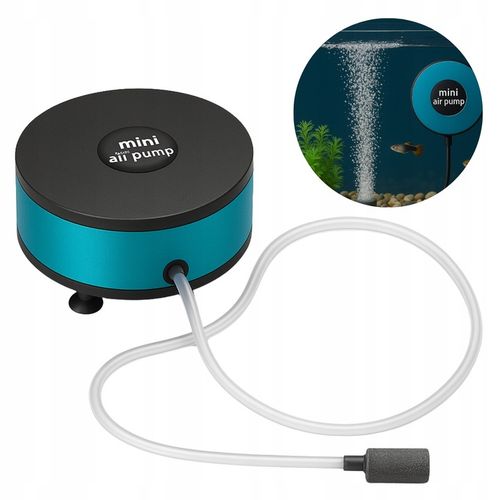 MINI NAPOWIETRZACZ DO AKWARIUM USB 1,5W 250ml/min POMPKA NA SZYBĘ WODA na Arena.pl