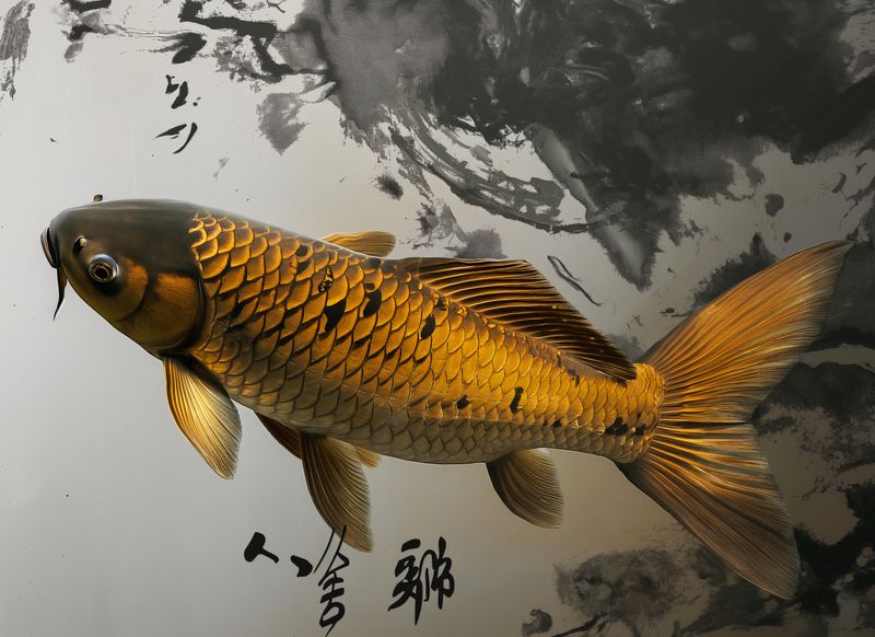 Plakat 55x40cm Spokojna Ryba Koi zdjęcie 1