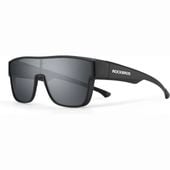 okulary rowerowe z polaryzacją ramką i filtrem uv 400 szare