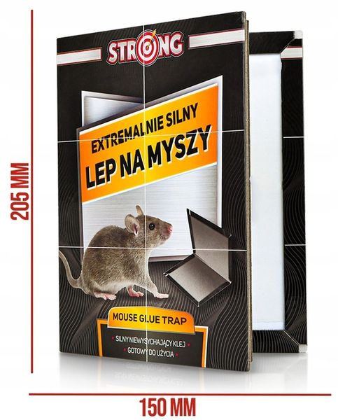 10 X LEP NA MYSZY STRONG ZESTAW SKŁADANYCH PUŁAPEK LEPOWYCH SILNIE WABIĄCE zdjęcie 5