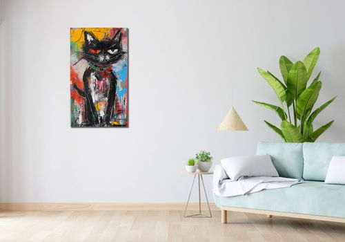 Obraz 50x90cm Gburowaty Kiciak na Arena.pl