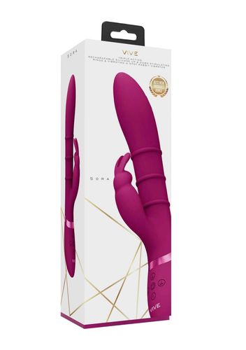 stimulating rings, vibrating g-spot rabbit - pink na Arena.pl