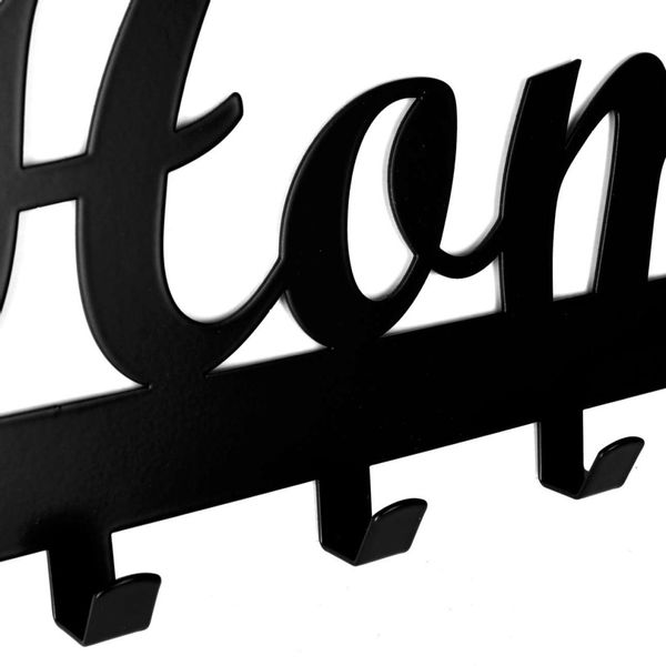 Wieszak ścienny HOME czarny zdjęcie 4