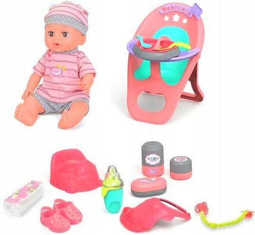 LALKA BOBAS PIJE SIKA MÓWI PO POLSKU PŁACZE 24 DŹWIĘKÓW KRZESEŁKO DO KARMIE na Arena.pl