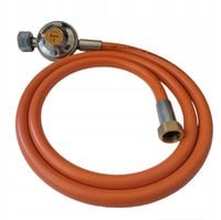 Zestaw przyłączeniowy wąż i reduktor Bradas do gazu 1,5m zakuty nyplem