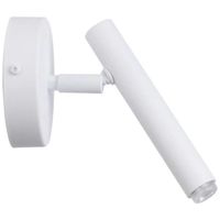 Kinkiet LAMPA ścienna SOPEL 33216 Sigma modernistyczna OPRAWA metalowa tuba regulowana biała